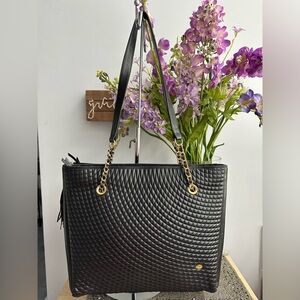 Vintage Bally quilted leather shoulder bag made in 🇮🇹